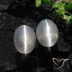 Shop natural 2.61ct Gris très clair Sillimanite œil de chat gems, ovale, from Madagascar at GemSelect. In stock, global shipping!