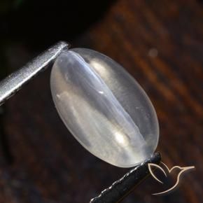 Sillimanite œil de chat Clair naturelle ovale, 1.75 ct, Transparent