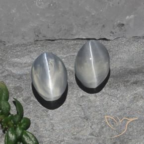 Shop natural 2.15ct Blanc clair Sillimanite œil de chat gems, ovale, from Madagascar at GemSelect. In stock, global shipping!