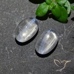 Shop natural 2.39ct Blanc clair Sillimanite œil de chat gems, ovale, from Madagascar at GemSelect. In stock, global shipping!