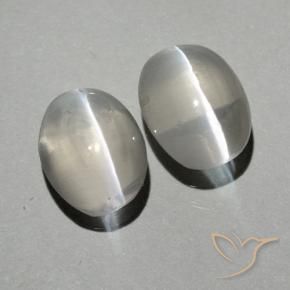 Shop natural 1.99ct Blanc chaud Sillimanite œil de chat gems, ovale, from Madagascar at GemSelect. In stock, global shipping!