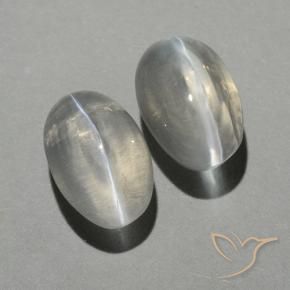 Shop natural 2.15ct Blanc chaud Sillimanite œil de chat gems, ovale, from Madagascar at GemSelect. In stock, global shipping!