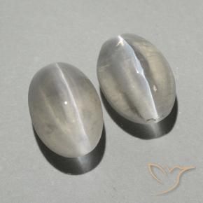 Shop natural 2.03ct Blanc chaud Sillimanite œil de chat gems, ovale, from Madagascar at GemSelect. In stock, global shipping!