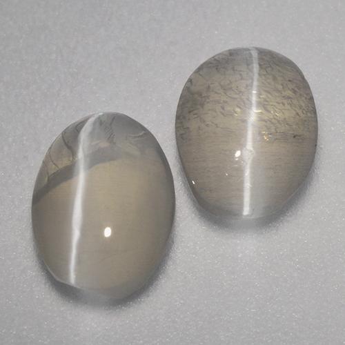 Shop natural 1.95ct Brun gris Sillimanite œil de chat gems, ovale, from Madagascar at GemSelect. In stock, global shipping!