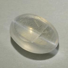 Sillimanite œil de chat Fumée naturelle Coupe ovale, 1.21 ct, Transparent