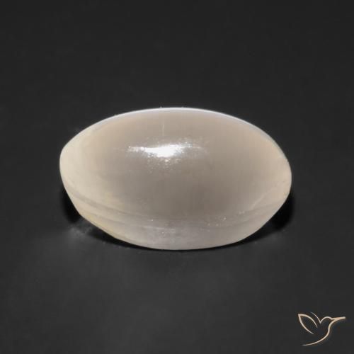 Sillimanite œil de chat Gris très clair naturelle ovale, 1.59 ct, Transparent