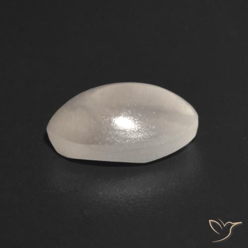 Sillimanite œil de chat Gris très clair naturelle ovale, 1.10 ct, Transparent