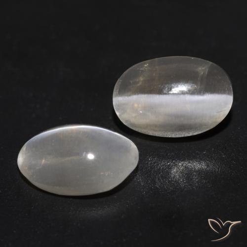 Shop natural 1.94ct Gris très clair Sillimanite œil de chat gems, ovale, from Madagascar at GemSelect. In stock, global shipping!