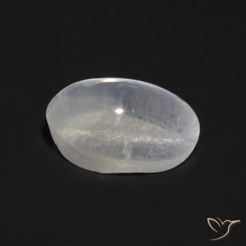 Sillimanite œil de chat Gris très clair naturelle ovale, 1.05 ct, Transparent