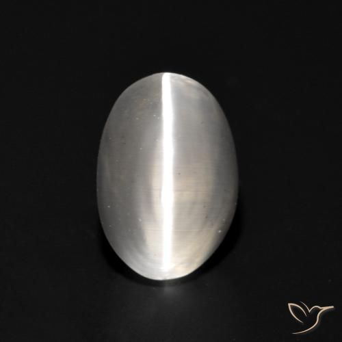1.07ct Naturel Blanc Oeil de chat Sillimanite, ovale, Transparent