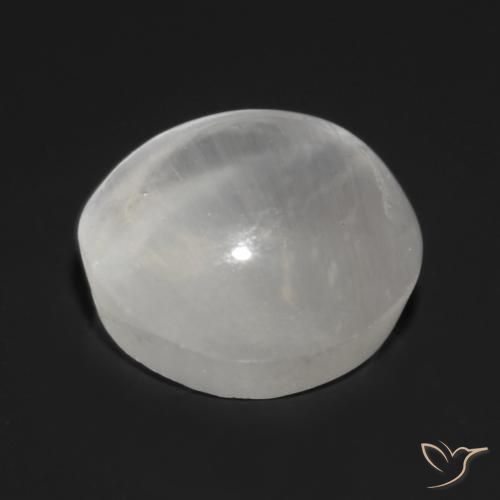Sillimanite œil de chat Blanc translucide naturelle Tour, 1.32 ct, Transparent