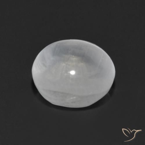Sillimanite œil de chat Blanc naturelle Tour, 1.44 ct, Transparent