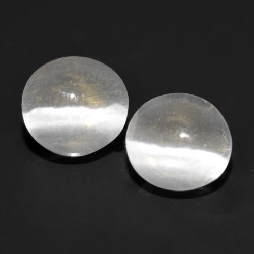 Achetez naturel 1.68ct Gris très clair Sillimanite œil de chat gems, Coupe roude, En provenance Madagascar chez GemSelect. En stock, livraison internationale!