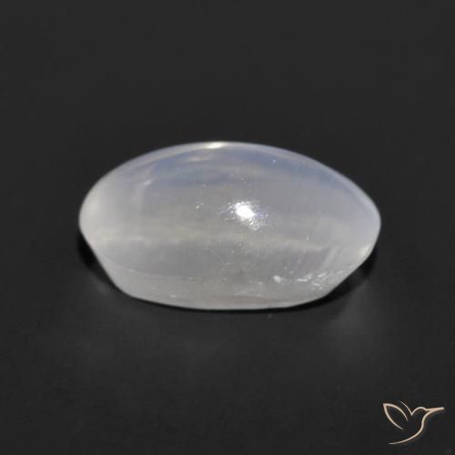 Sillimanite œil de chat Gris très clair naturelle ovale, 1.14 ct, Transparent