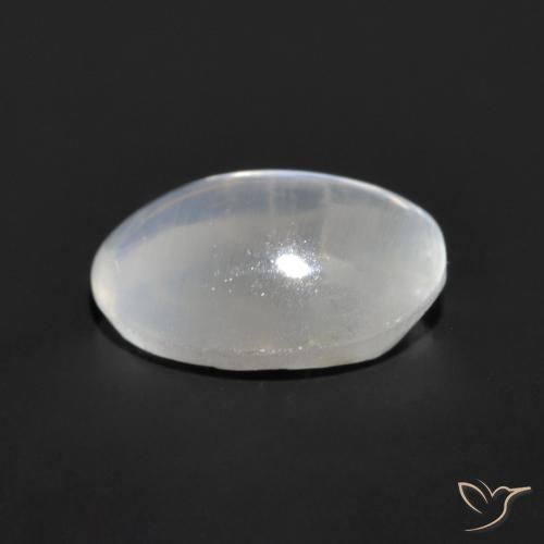 Sillimanite œil de chat Gris très clair naturelle ovale, 1.06 ct, Transparent