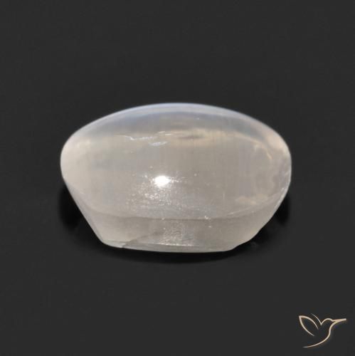 Sillimanite œil de chat Gris très clair naturelle ovale, 1.11 ct, Transparent