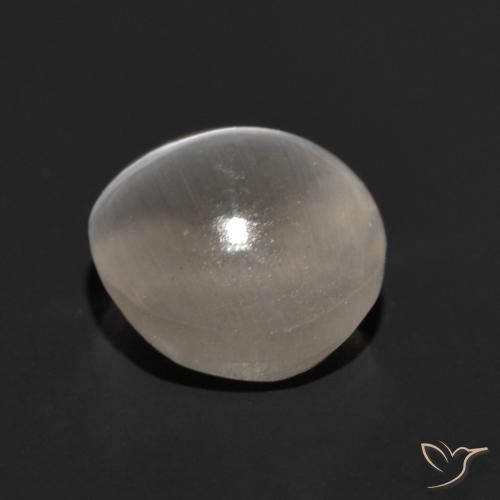 Sillimanite œil de chat Gris très clair naturelle Tour, 1.87 ct, Translucide