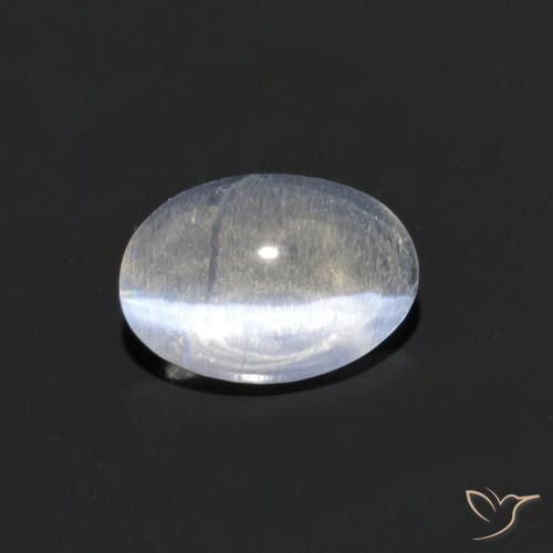 0.73ct Naturel Clair Sillimanite œil de chat, ovale, Transparent