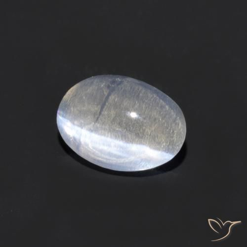 Sillimanite œil de chat Clair naturelle ovale, 0.73 ct, Transparent