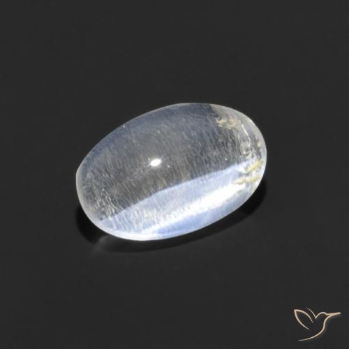 0.80ct Naturel Clair Sillimanite œil de chat, ovale, Transparent