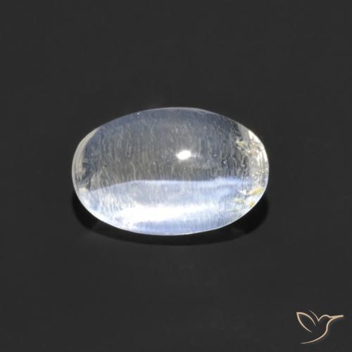 Sillimanite œil de chat Clair naturelle ovale, 0.80 ct, Transparent