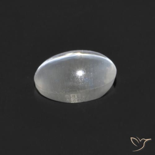 Sillimanite œil de chat Clair naturelle ovale, 0.82 ct, Transparent