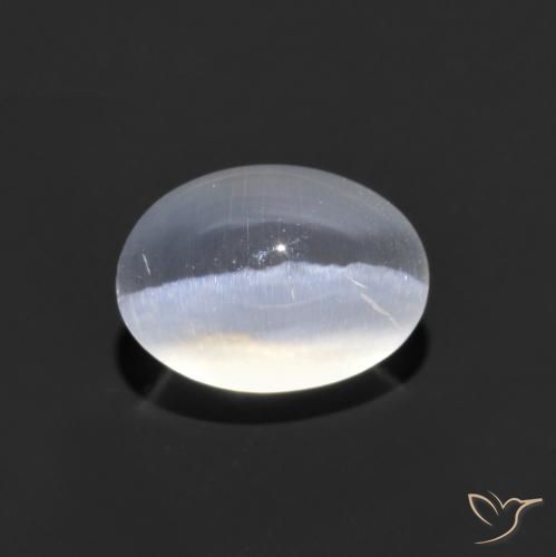 1.43ct Naturel Clair Sillimanite œil de chat, ovale, Transparent