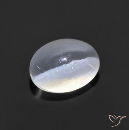 Sillimanite œil de chat Clair naturelle ovale, 1.43 ct, Transparent