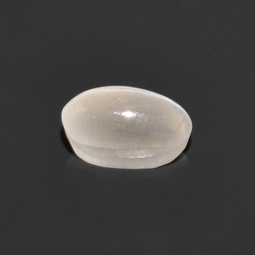 Sillimanite cat's eye gris naturelle coupe ovale, 0,76 ct, transparent