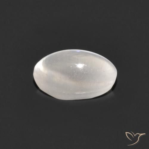 Sillimanite œil de chat Gris très clair naturelle ovale, 1.21 ct, Transparent