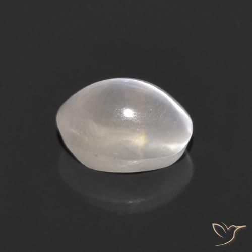 Sillimanite œil de chat Gris très clair naturelle ovale, 1.30 ct, Transparent