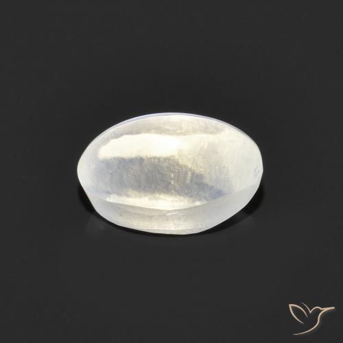 Sillimanite œil de chat Gris très clair naturelle ovale, 1.20 ct, Transparent