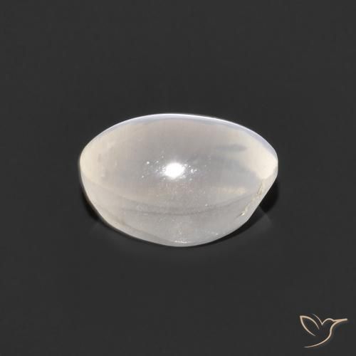 Sillimanite œil de chat Gris très clair naturelle ovale, 1.05 ct, Transparent