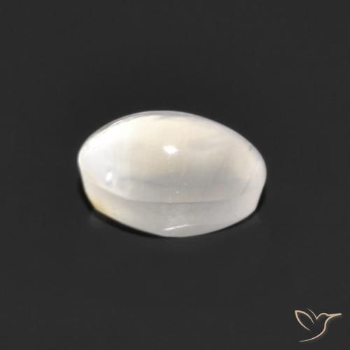 Sillimanite œil de chat Gris très clair naturelle ovale, 1.06 ct, Transparent