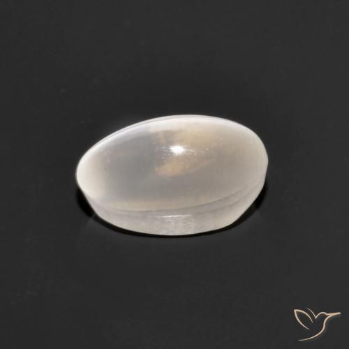 Sillimanite œil de chat Gris très clair naturelle ovale, 1.10 ct, Transparent