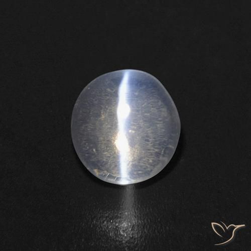 0.85ct Naturel Clair Sillimanite œil de chat, ovale, Transparent