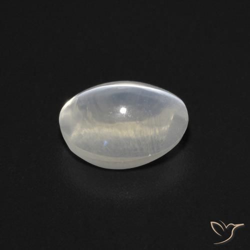Sillimanite œil de chat Gris très clair naturelle ovale, 1.05 ct, Transparent