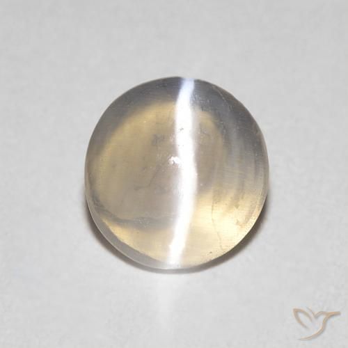 0.79ct Naturel Brun tortilla léger Sillimanite œil de chat, ovale, Transparent