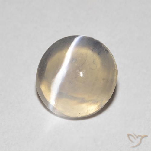 Sillimanite œil de chat Brun tortilla léger naturelle ovale, 0.79 ct, Transparent