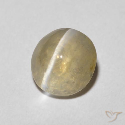 Sillimanite œil de chat Brun tortilla léger naturelle ovale, 1.45 ct, Transparent