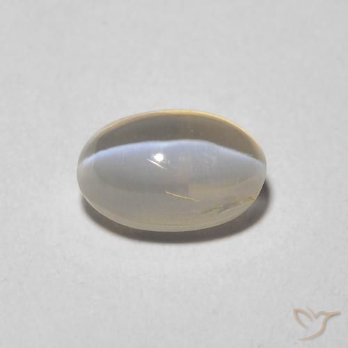 1.43ct Naturel Brun tortilla léger Sillimanite œil de chat, ovale, Transparent