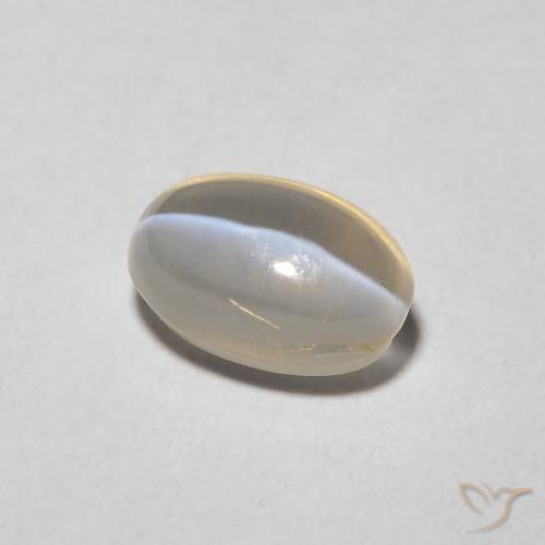 Sillimanite œil de chat Brun tortilla léger naturelle ovale, 1.43 ct, Transparent