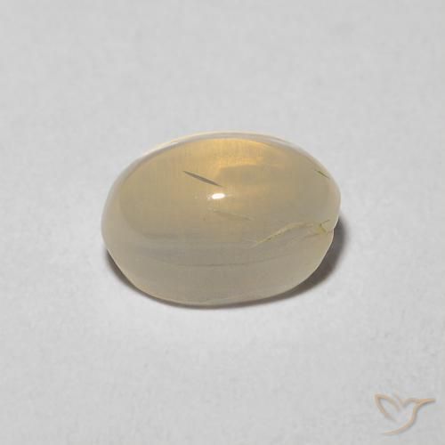 Sillimanite œil de chat Brun tortilla léger naturelle ovale, 1.43 ct, Transparent