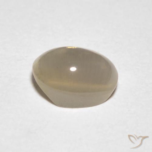 Sillimanite œil de chat Brun tortilla léger naturelle ovale, 0.98 ct, Transparent