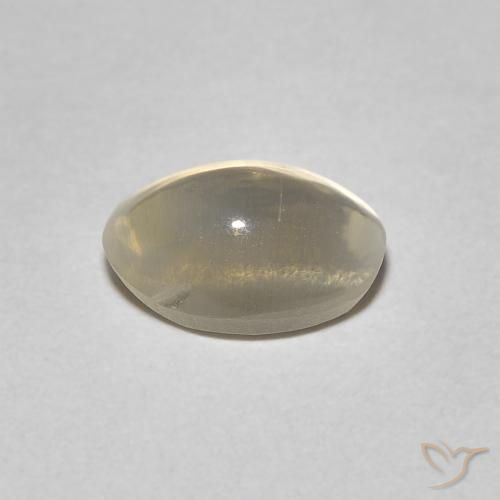 Sillimanite œil de chat Brun tortilla léger naturelle ovale, 1.08 ct, Transparent