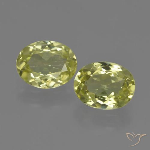 3.44ctw Naturel Jaune verdâtre Sillimanite, ovale, VS