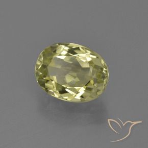 Sillimanite Jaune moyen naturelle ovale, 2.32 ct, VS
