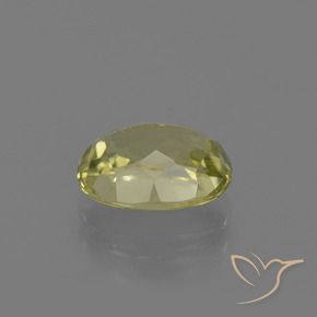 Sillimanite Jaune moyen naturelle ovale, 2.32 ct, VS