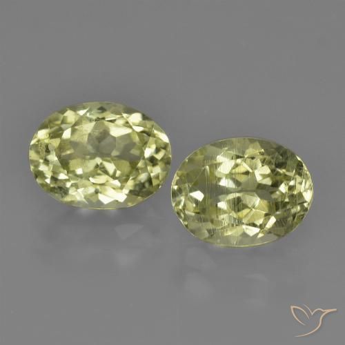 3.06ctw Naturel Jaune verdâtre Sillimanite, ovale, VS