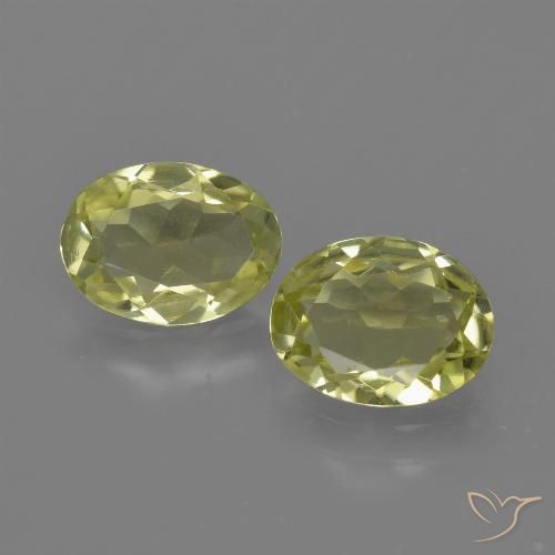 2.07ctw Naturel Jaune verdâtre Sillimanite, ovale, VVS